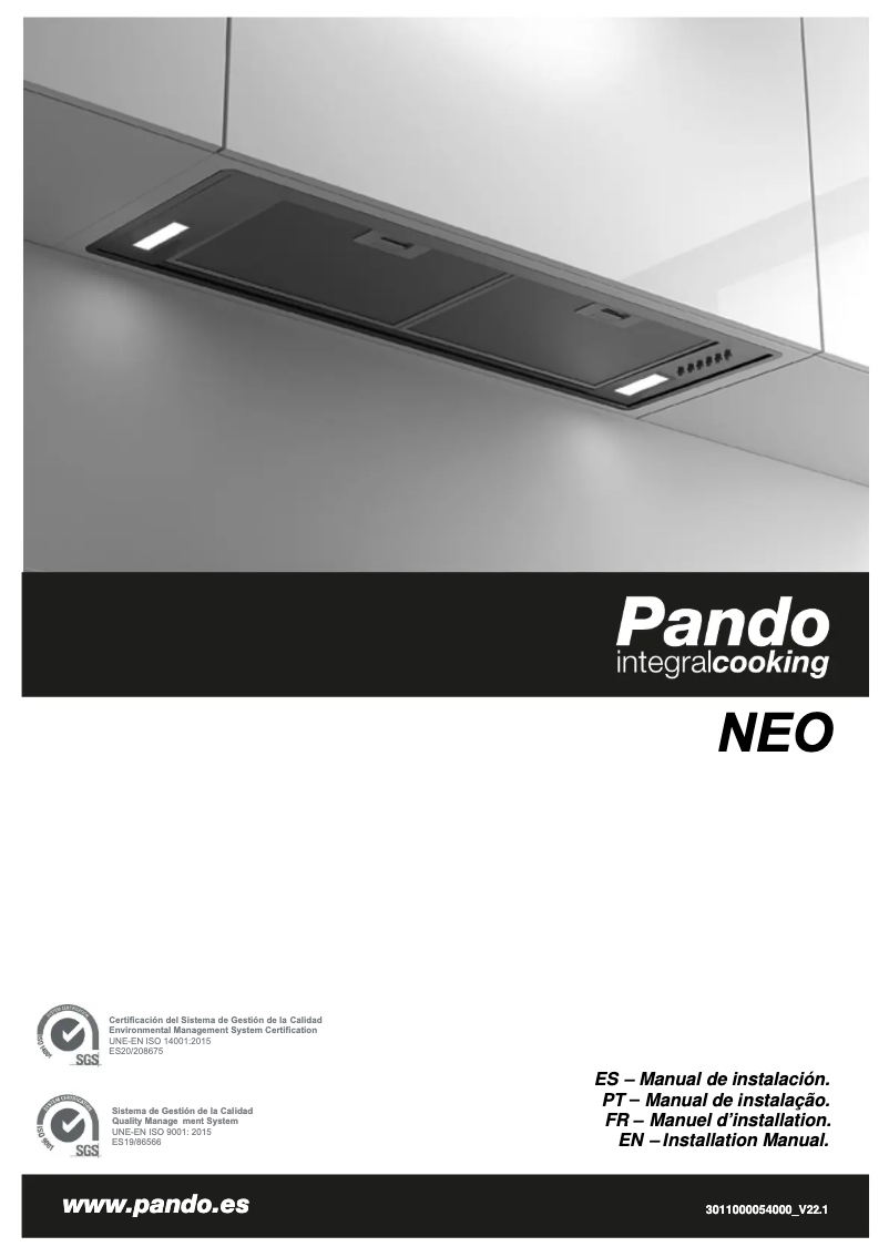 Image de la première page du manuel de l'appareil NEO
