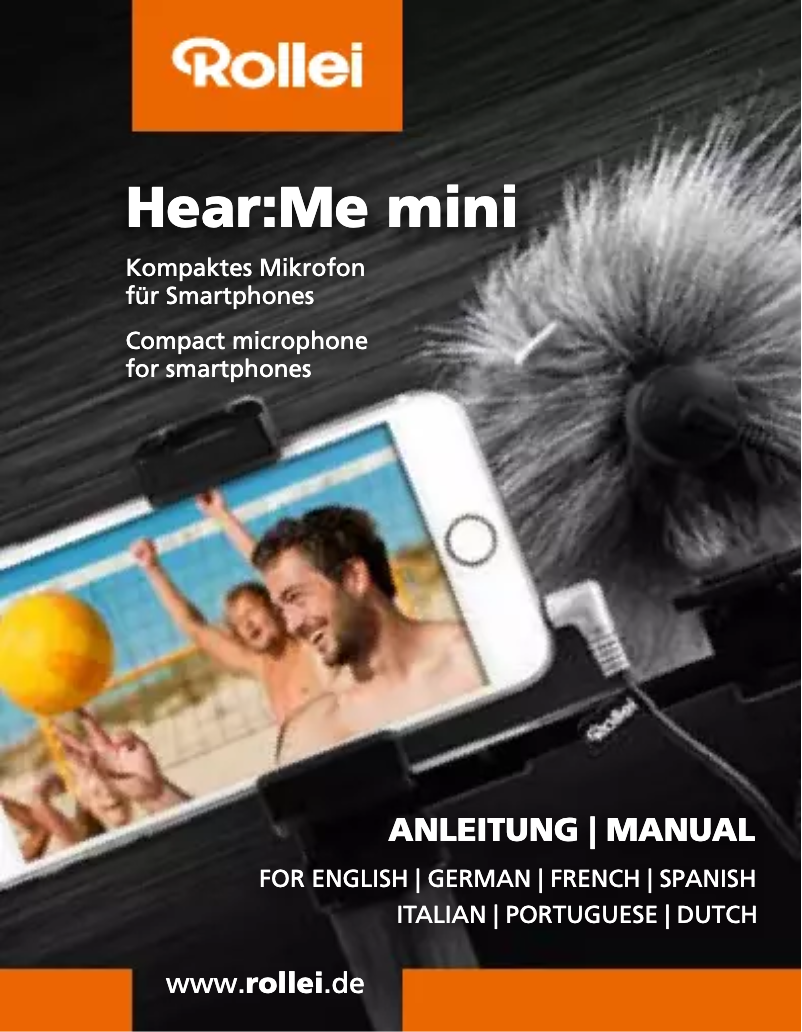 Page 1 de la notice Manuel utilisateur Rollei Hear:Me Mini 28700