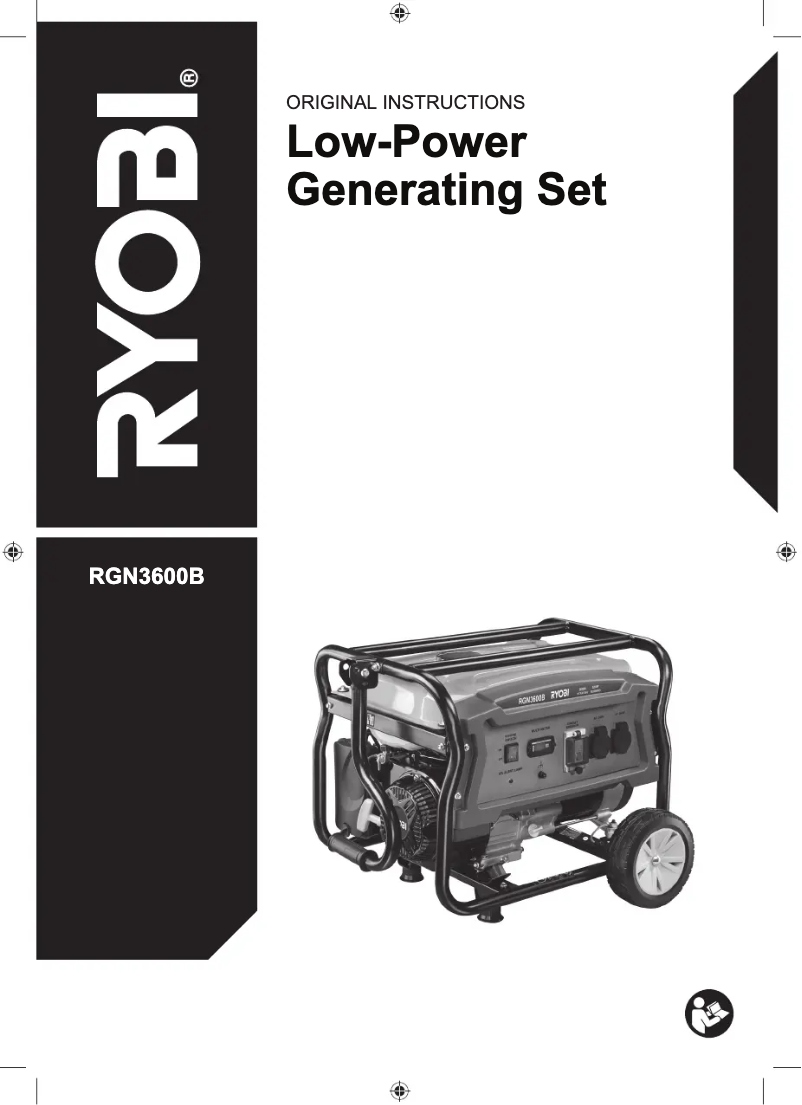Page 1 de la notice Manuel utilisateur RYOBI RGN3600B