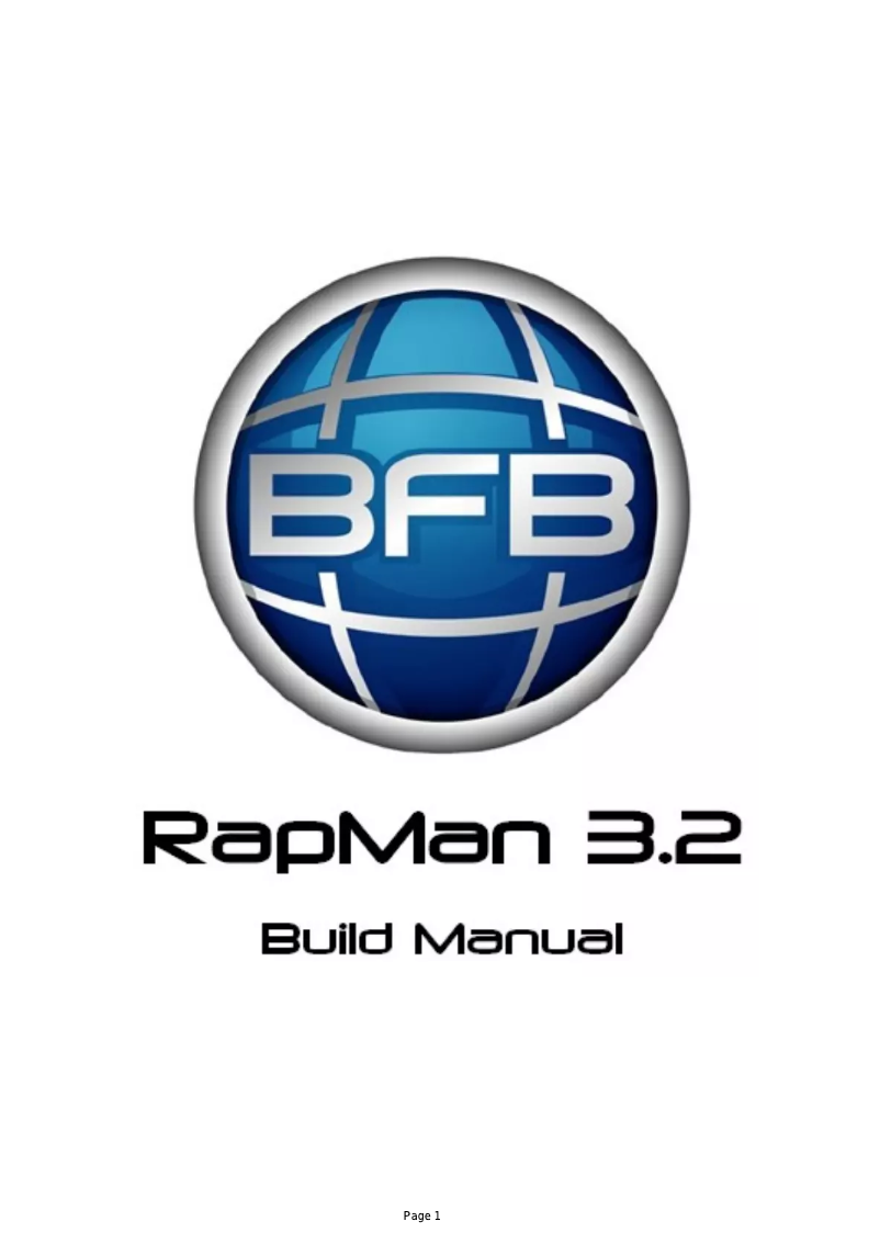 Page n°1 - Manuel utilisateur BFB RapMan 3.2