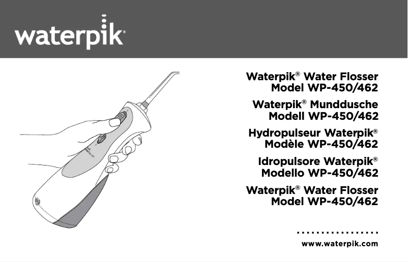 Image de la première page du manuel de l'appareil WP-450