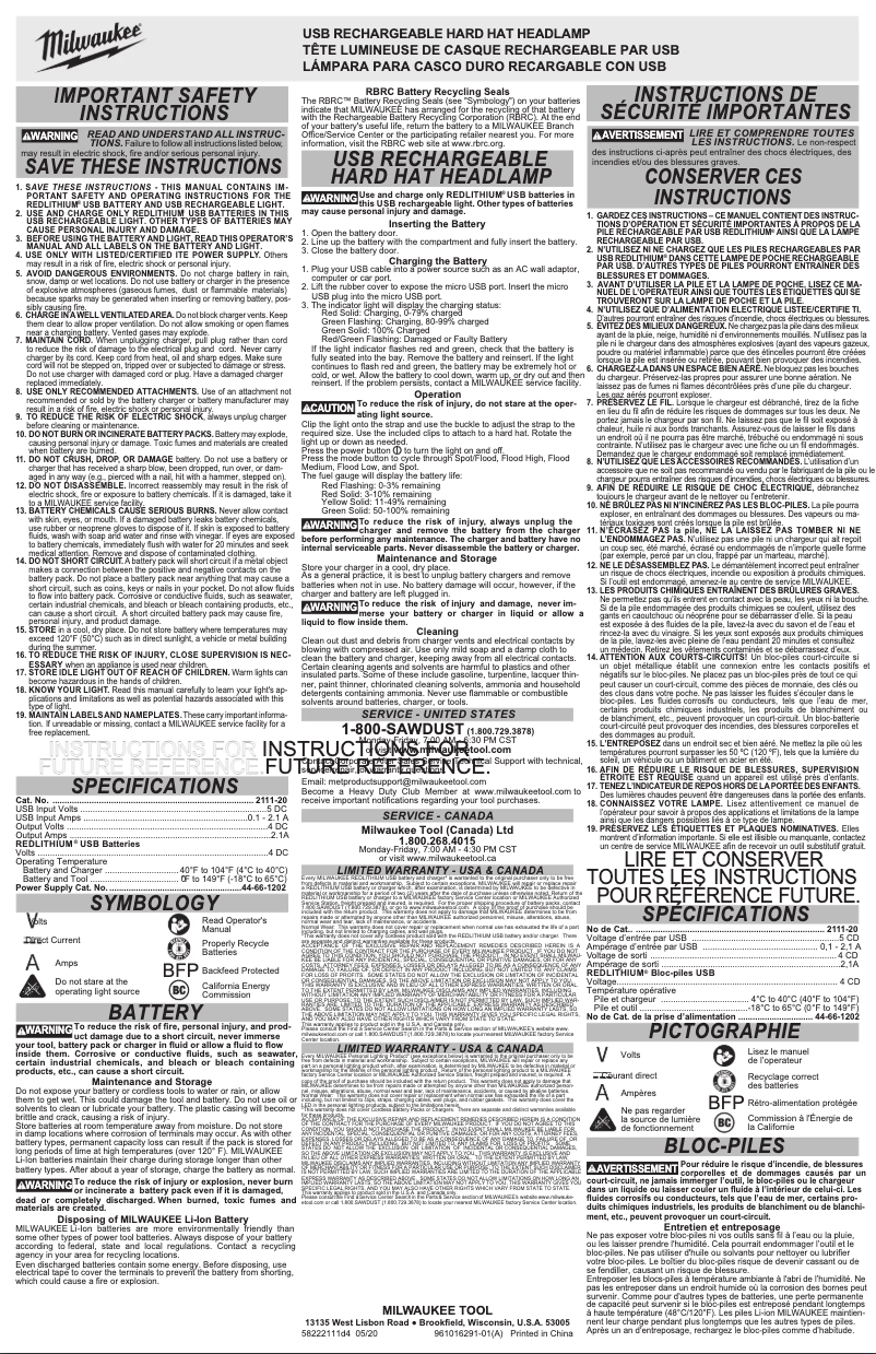 Image de la première page du manuel de l'appareil 2111-21