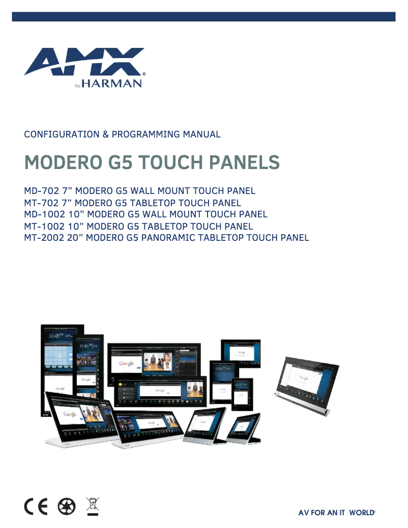 Image de la première page du manuel de l'appareil Modero G5