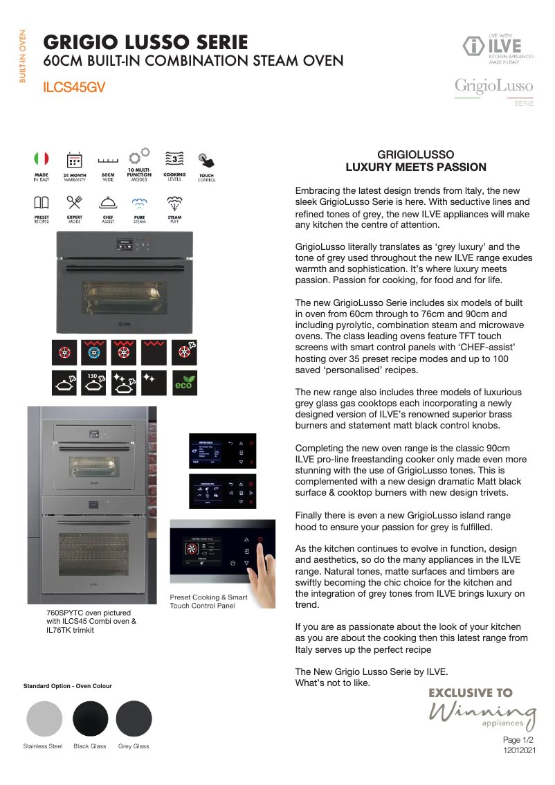 Image de la première page du manuel de l'appareil ILCS45GV