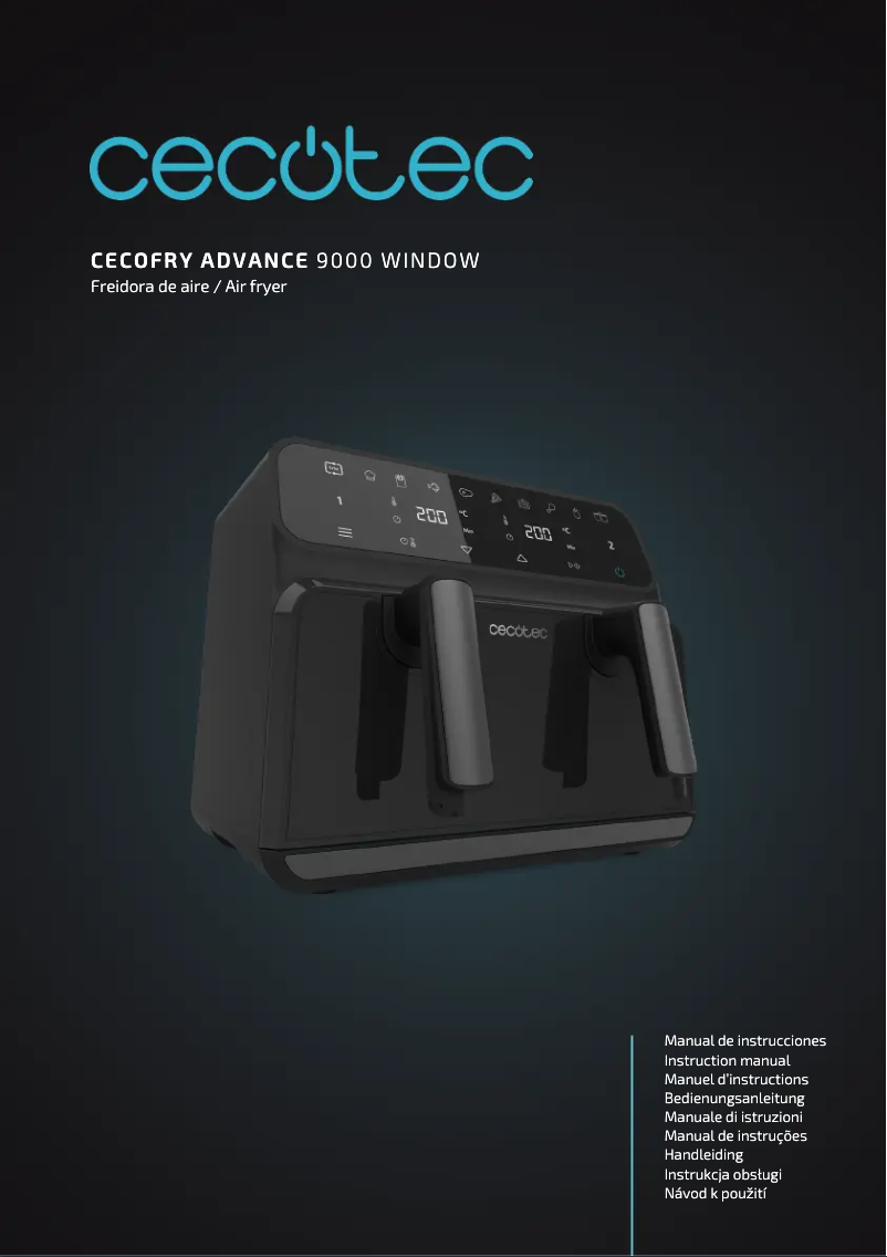 Image de la première page du manuel de l'appareil Cecofry Advance 9000