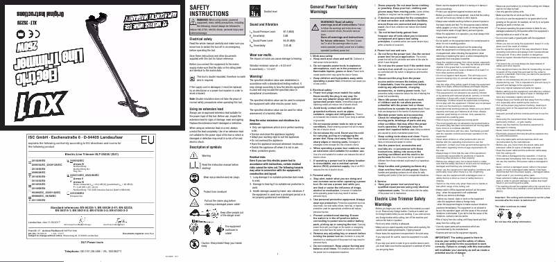Page n°1 - Manuel utilisateur XU1 XLT-2522U