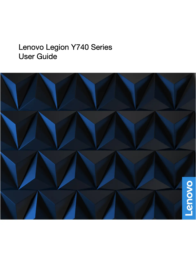 Page n°1 - Manuel utilisateur Lenovo Legion Y740