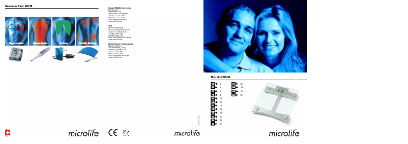 Page 1 de la notice Manuel utilisateur Microlife WS 80