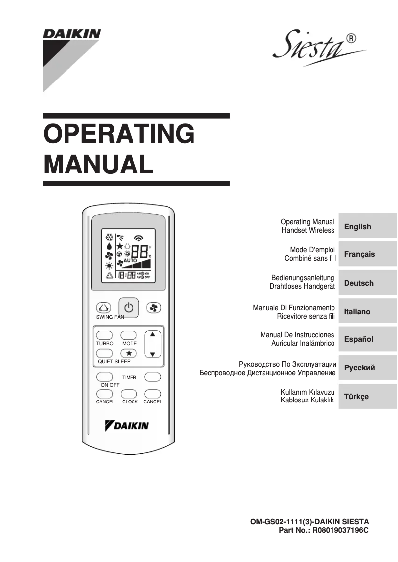 Image de la première page du manuel de l'appareil ATXB60C