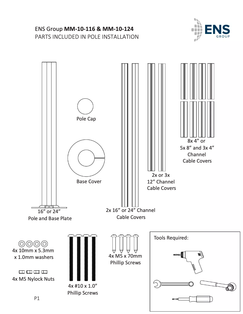 Page 1 de la notice Manuel utilisateur ENS MM-10-116