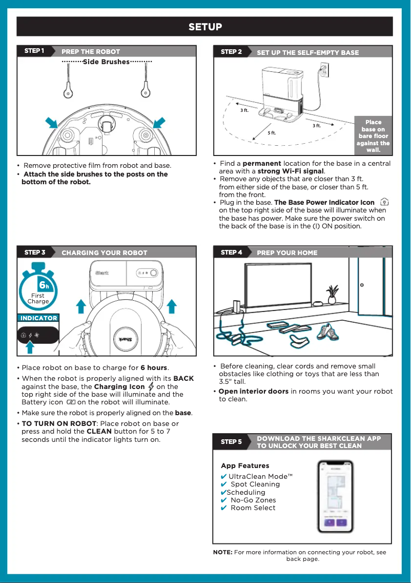 Page n°1 - Guide de démarrage rapide Shark Ai Ultra Robot RV2502AE