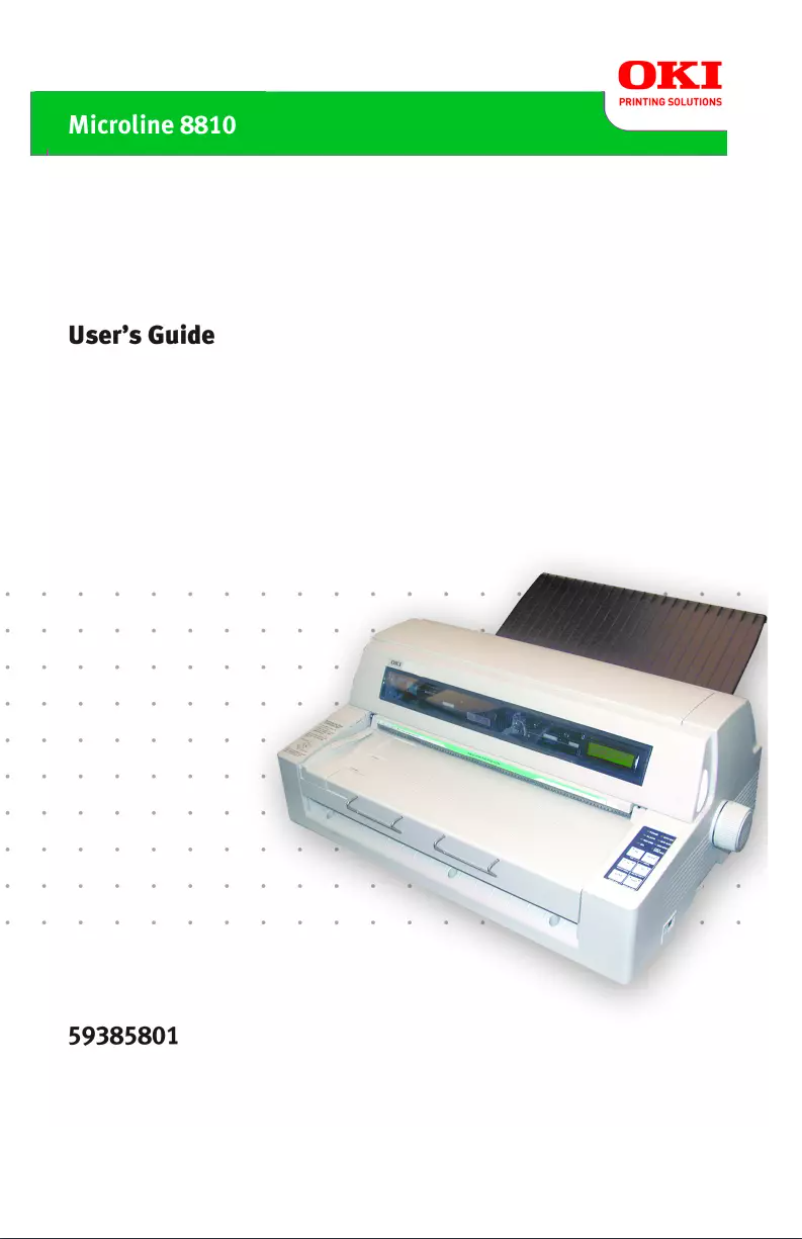 Página 1 del manual Manual de usuario OKI Microline 8810