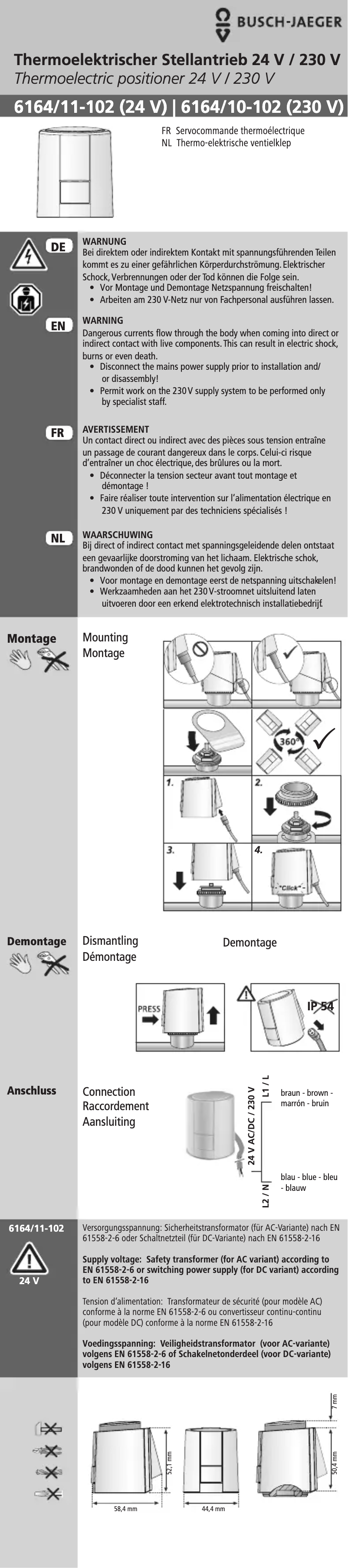 Page 1 de la notice Manuel utilisateur Busch-Jaeger 2CKA006151A0257