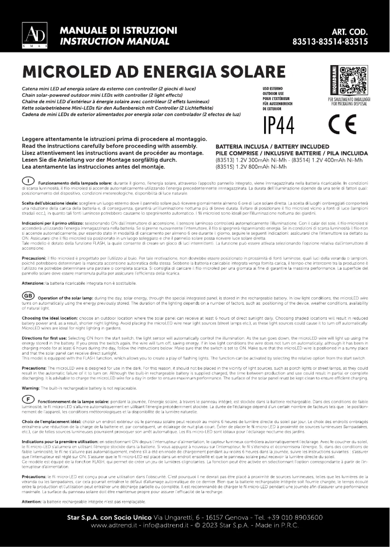 Página 1 del manual Manual de usuario AD Trend 83513