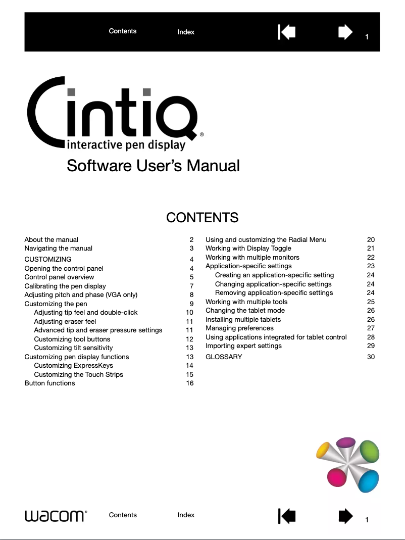 Image de la première page du manuel de l'appareil Cintiq Pro 13