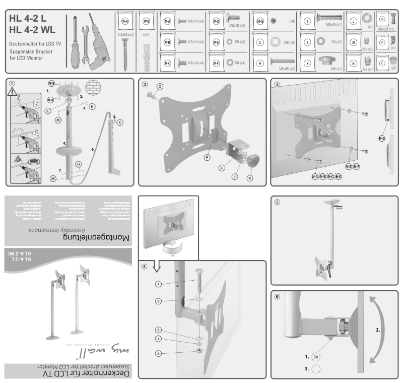 Page 1 de la notice Manuel utilisateur My Wall HL 4-2 WL
