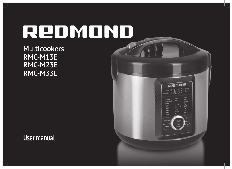 Page n°1 - Manuel utilisateur Redmond RMC-M23E