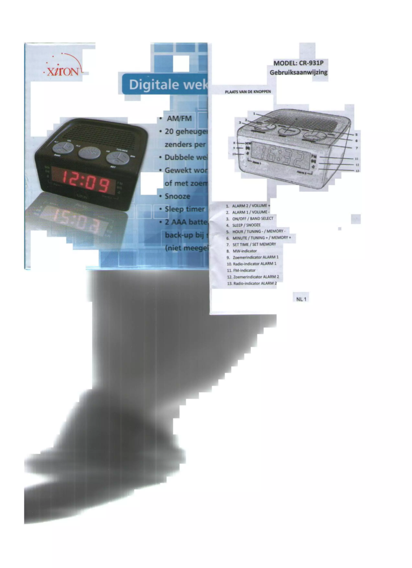 Image de la première page du manuel de l'appareil CR-931P