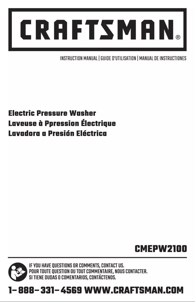 Page 1 de la notice Manuel utilisateur Black & Decker PW2100