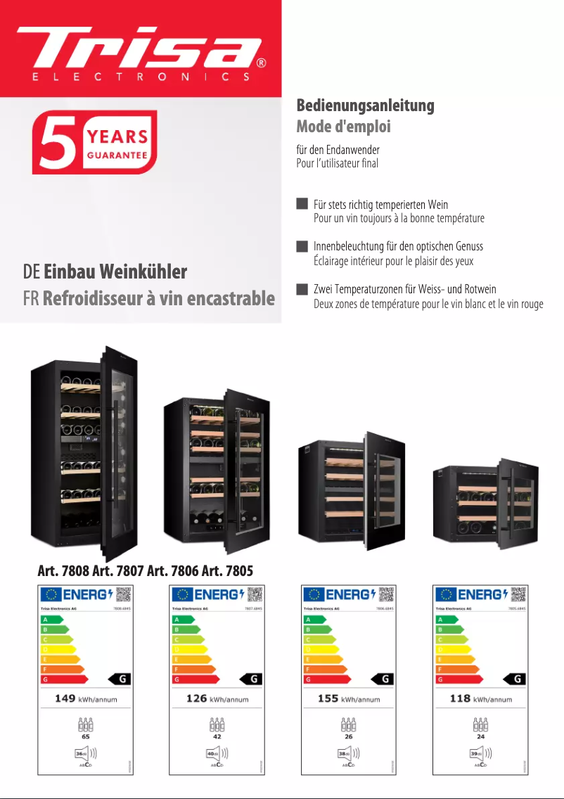 Image de la première page du manuel de l'appareil 7807