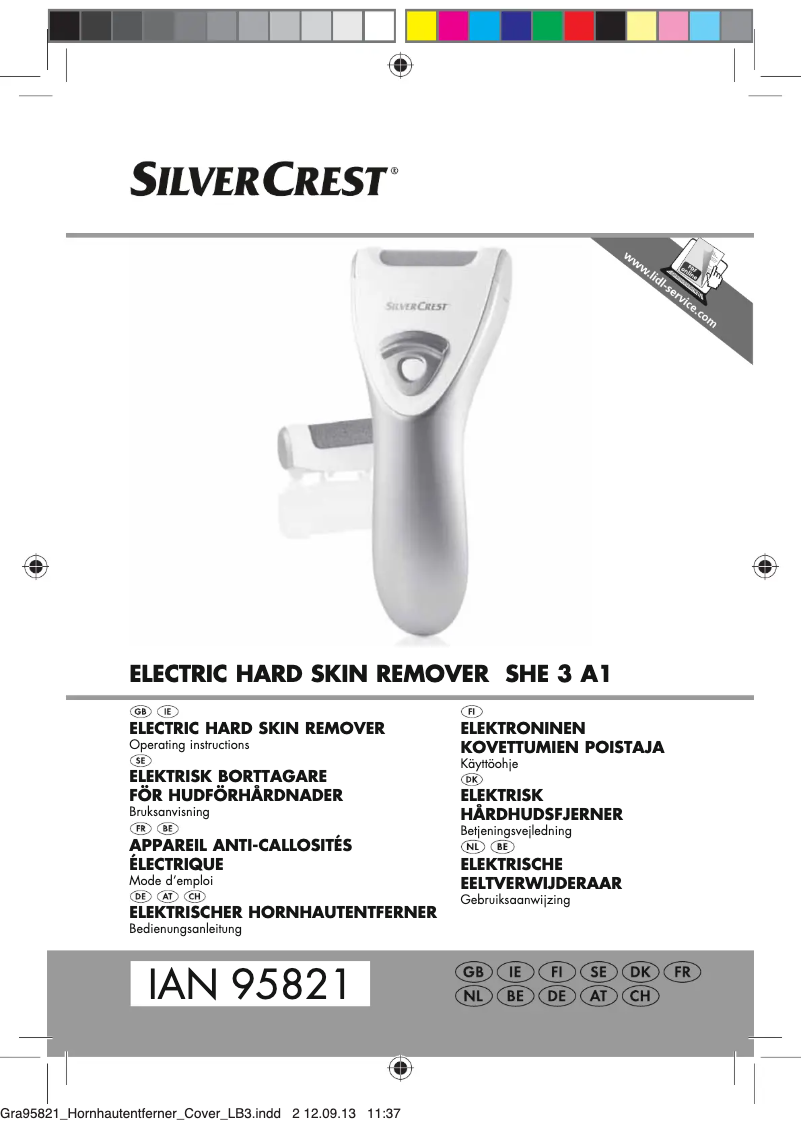 Image de la première page du manuel de l'appareil SHE 3 B2