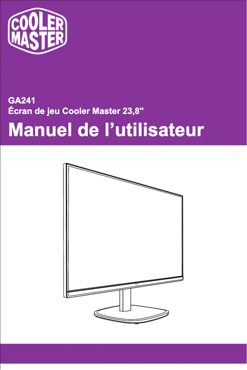 Image de la première page du manuel de l'appareil GA241