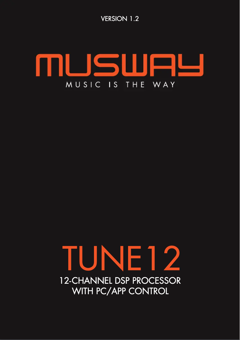 Page 1 de la notice Manuel utilisateur Musway TUNE12