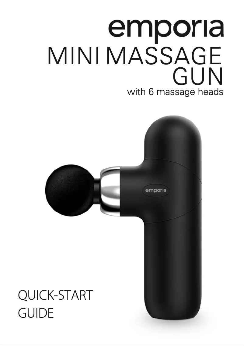 Image de la première page du manuel de l'appareil Mini Massage Gun