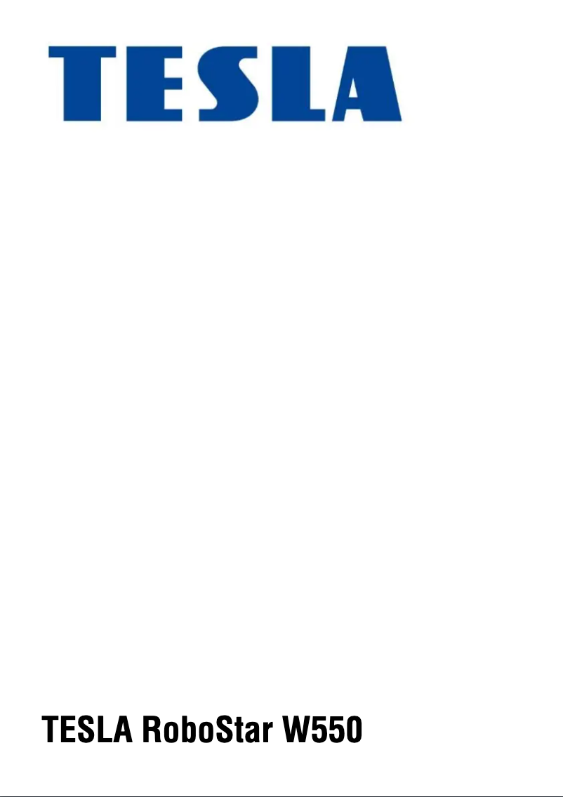 Image de la première page du manuel de l'appareil RoboStar W550