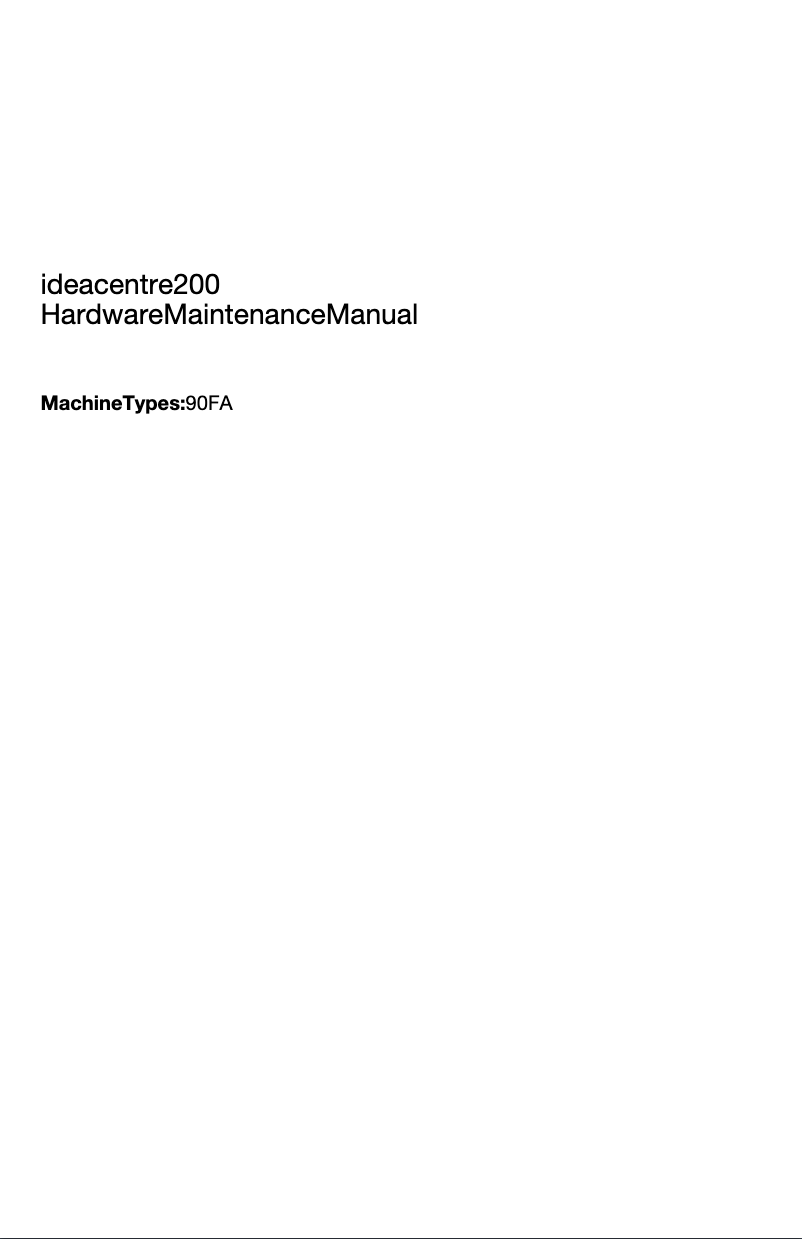 Page n°1 - Mode d'emploi Lenovo Ideacentre 200