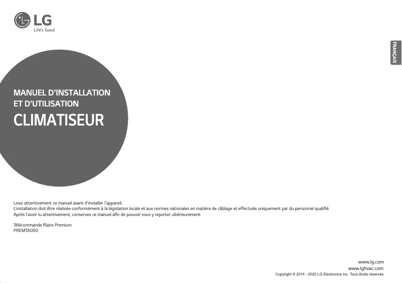 Image de la première page du manuel de l'appareil PREMTA000