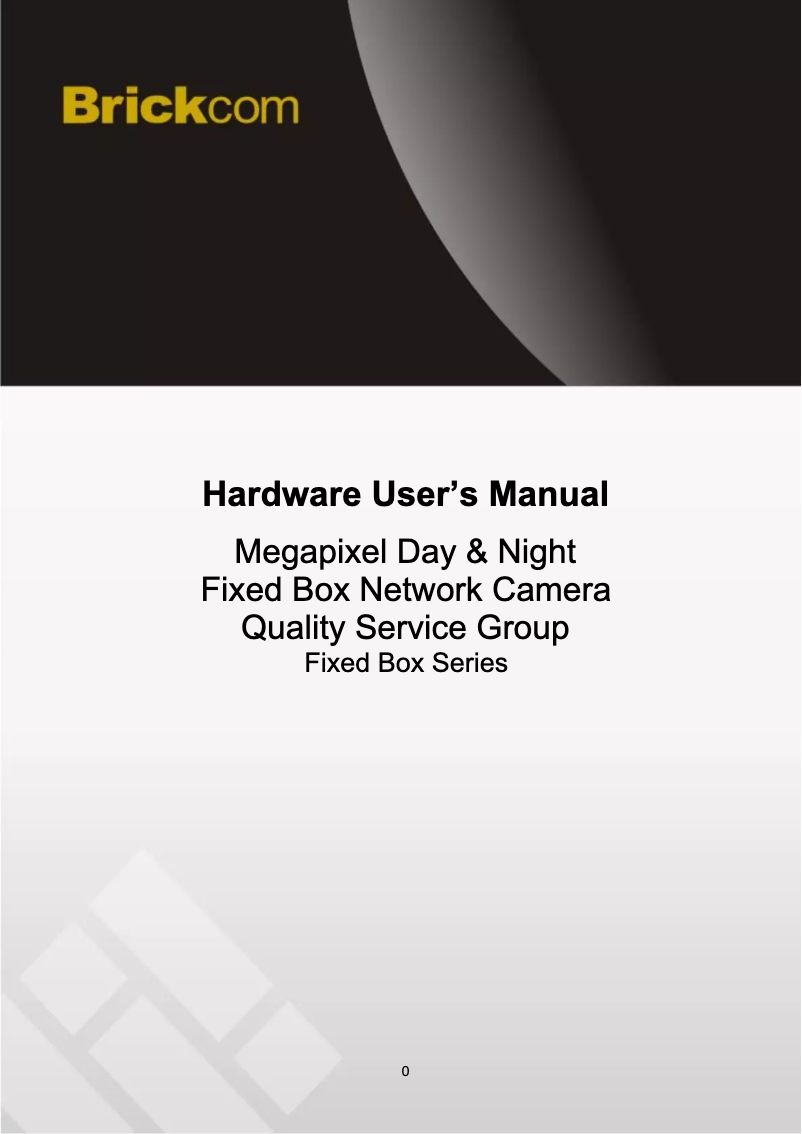 Page 1 de la notice Manuel utilisateur Brickcom FB-130NP