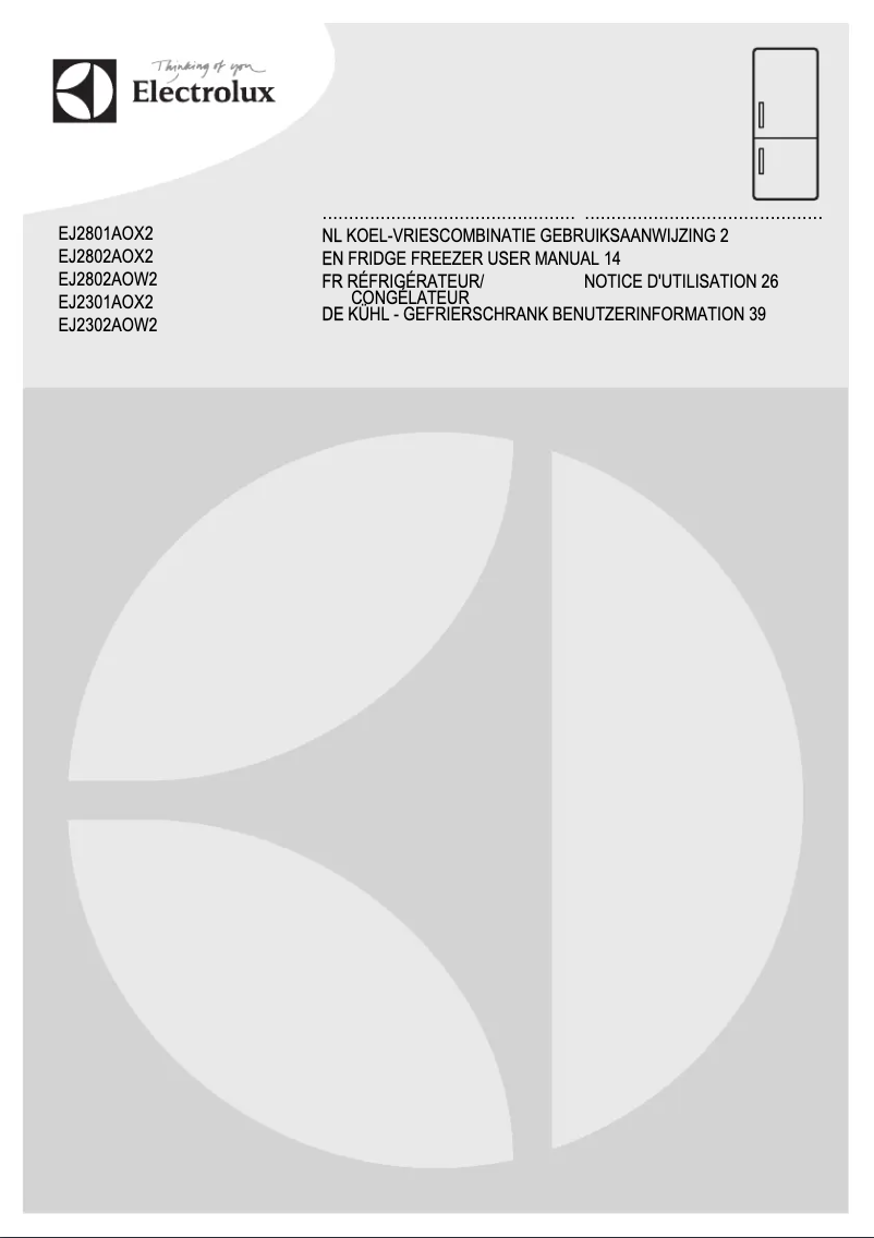 Página 1 del manual Manual de usuario Electrolux EJ2802AOX2