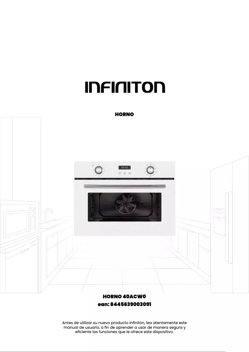 Page 1 de la notice Manuel utilisateur Infiniton 40ACW0