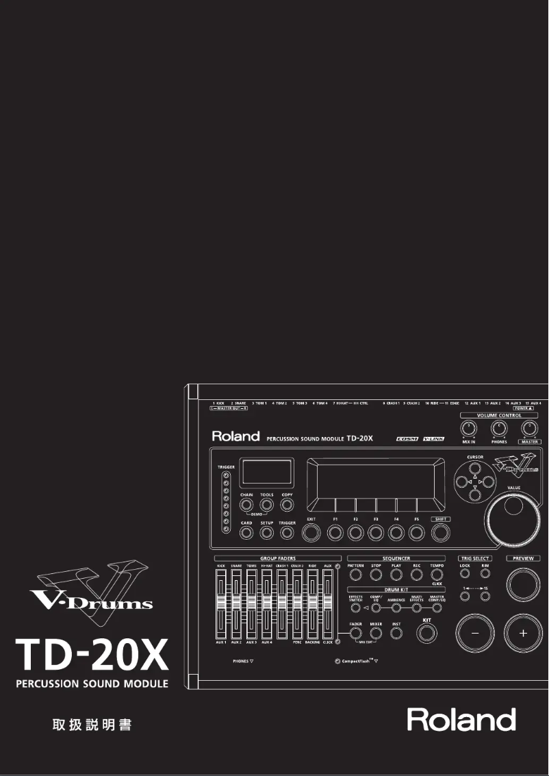 Page n°1 - Manuel utilisateur Roland TD-20X