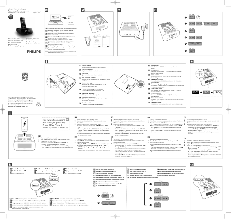 Page n°1 - Guide de démarrage rapide Philips AJ3275DZ
