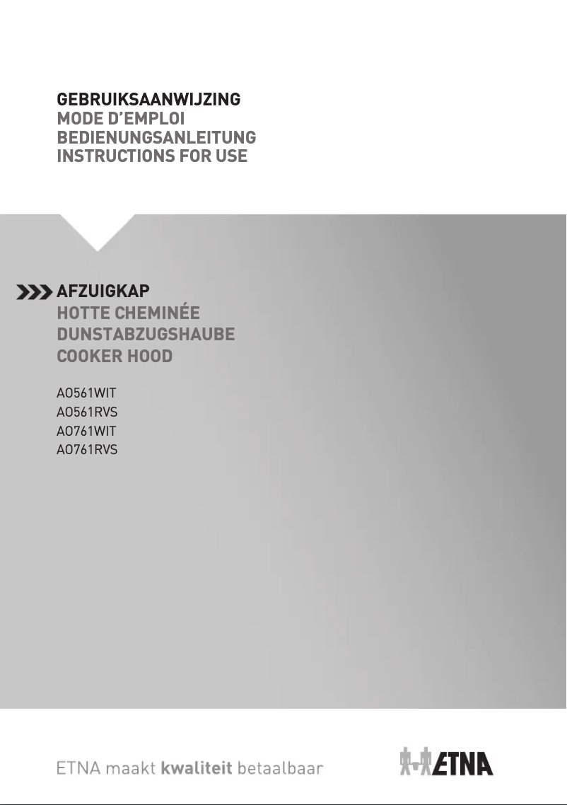 Page 1 de la notice Manuel utilisateur Etna AO761WIT