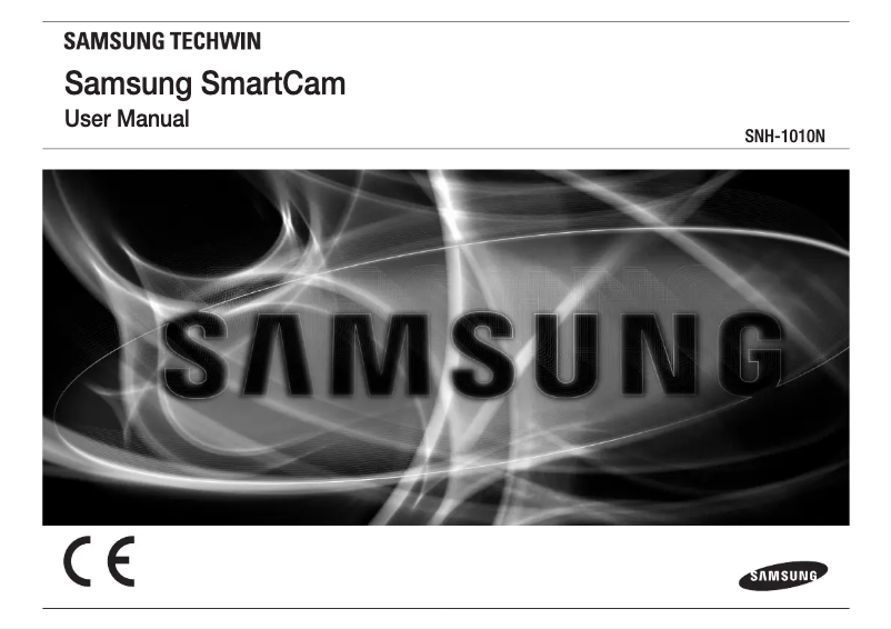 Page 1 de la notice Manuel d'utilisation et d'entretien Samsung SmartCam SNH1010