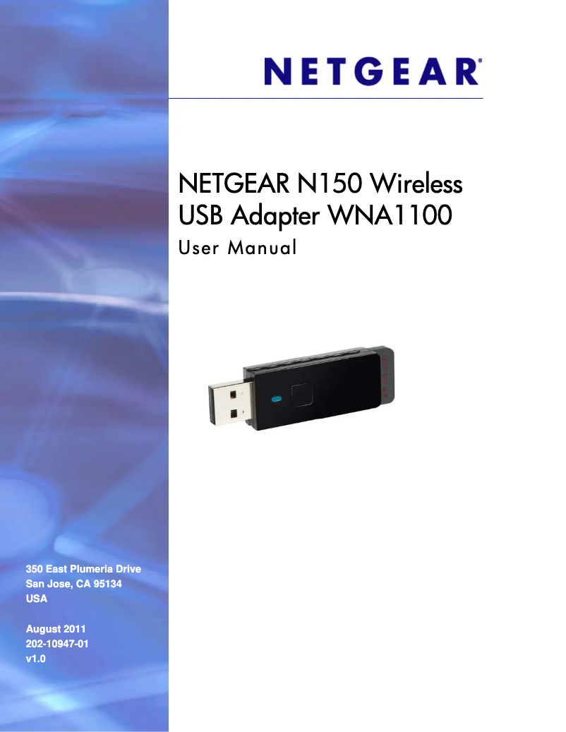 Page n°1 - Manuel utilisateur Netgear WNA1100
