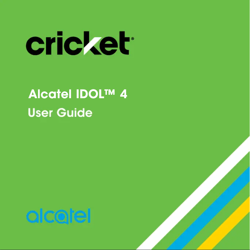 Page 1 de la notice Manuel utilisateur Alcatel IDOL 4 Cricket
