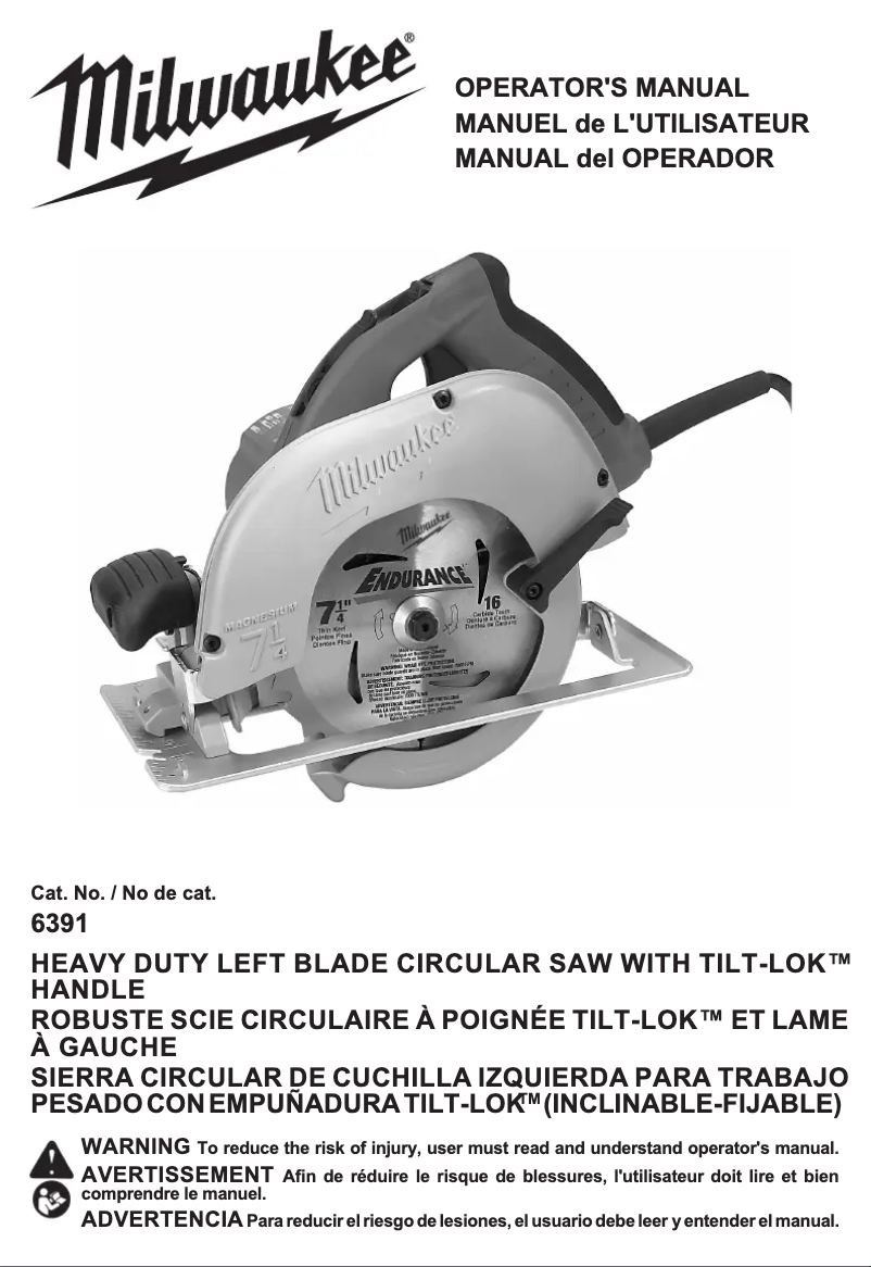 Image de la première page du manuel de l'appareil 6391-21