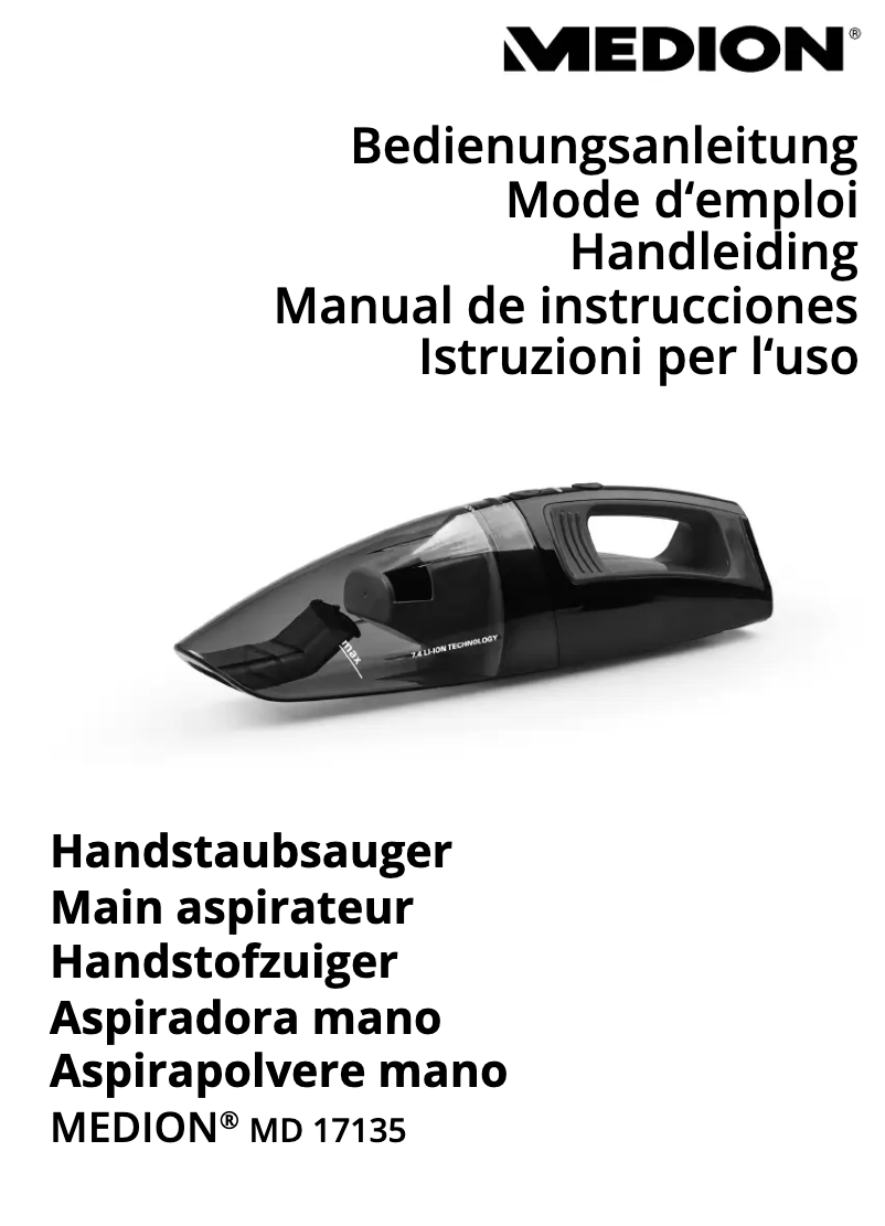 Page n°1 - Manuel utilisateur Medion MD 17135