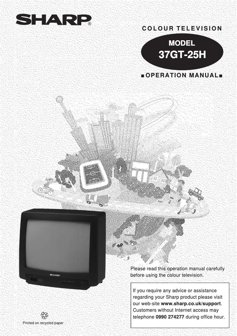 Page n°1 - Manuel utilisateur Sharp 37GT25