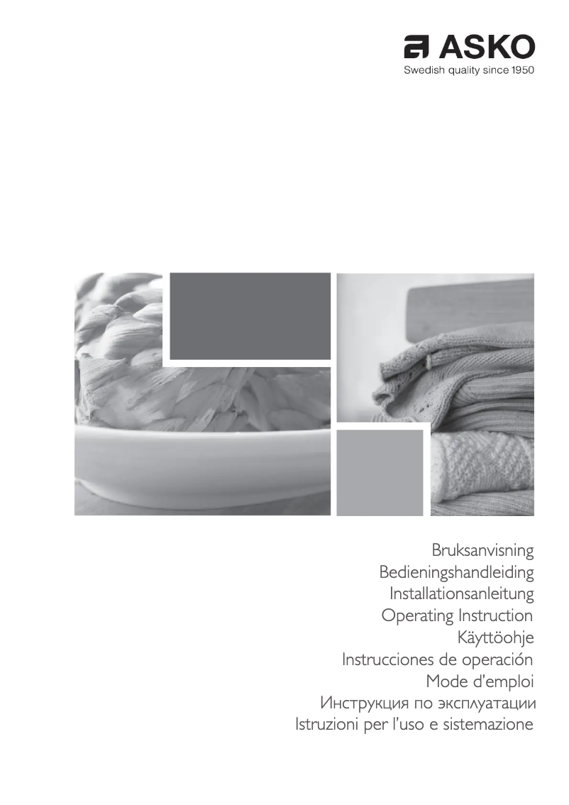 Page n°1 - Manuel utilisateur Asko HDB115T