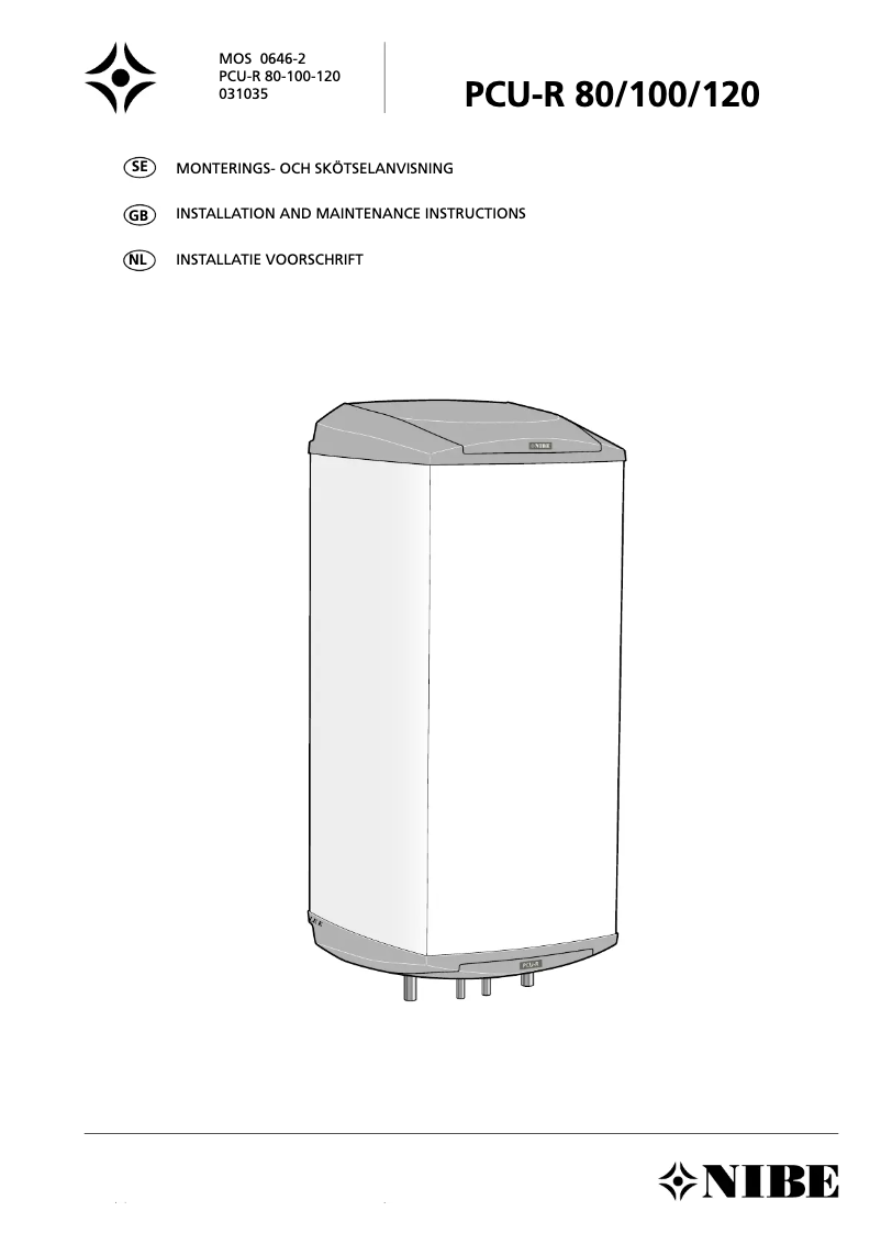 Imagen de la primera página del manual del dispositivo PCU-R