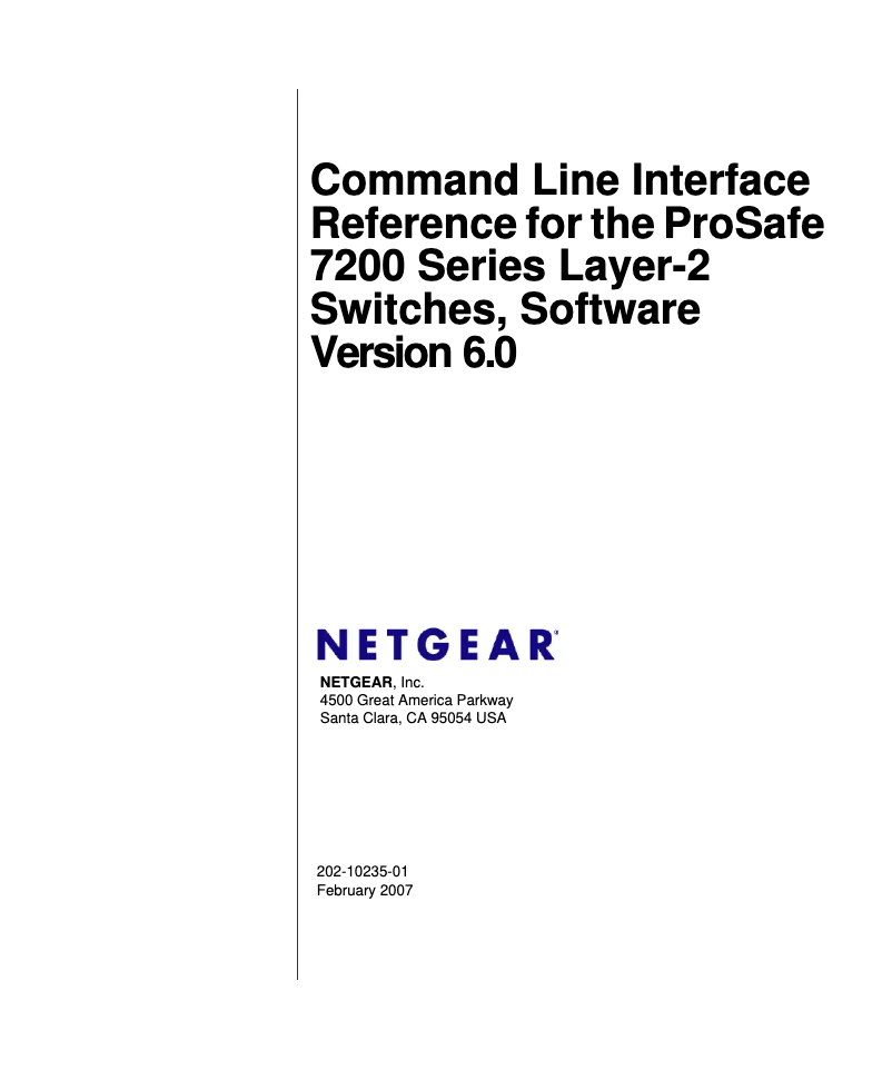 Page n°1 - Manuel utilisateur Netgear GSM7224