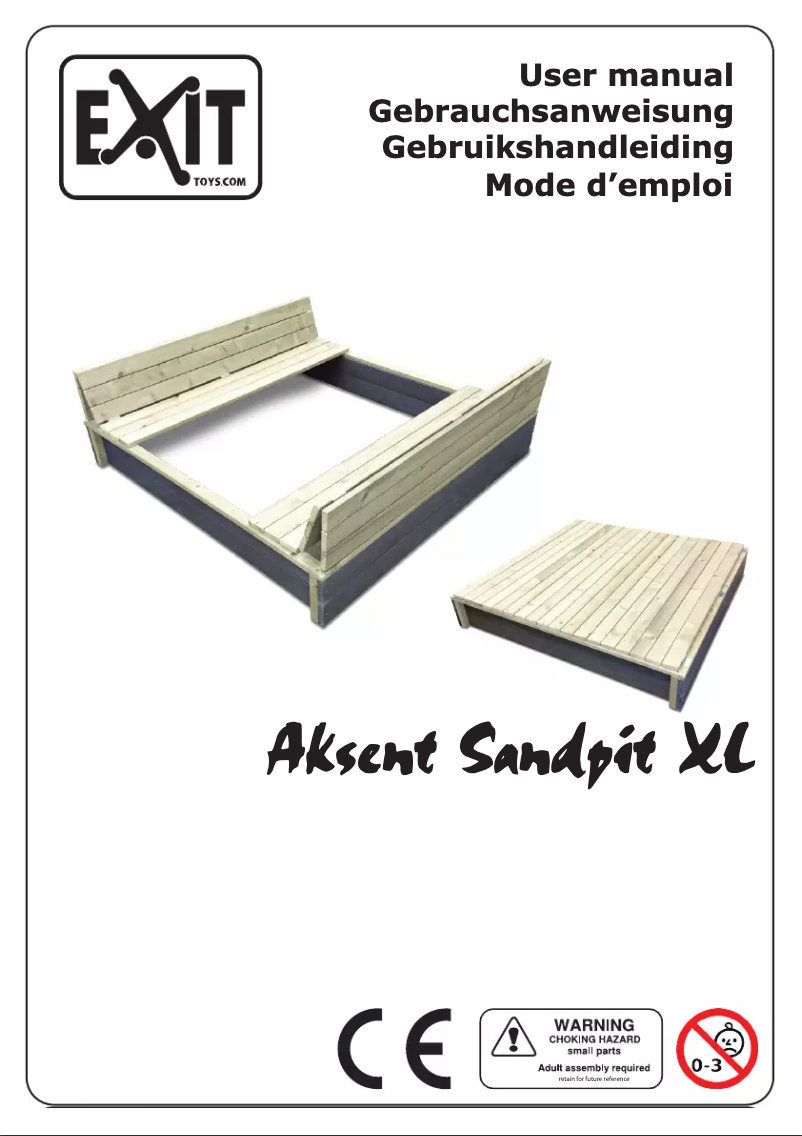 Page n°1 - Manuel utilisateur EXIT Aksent Sandpit XL