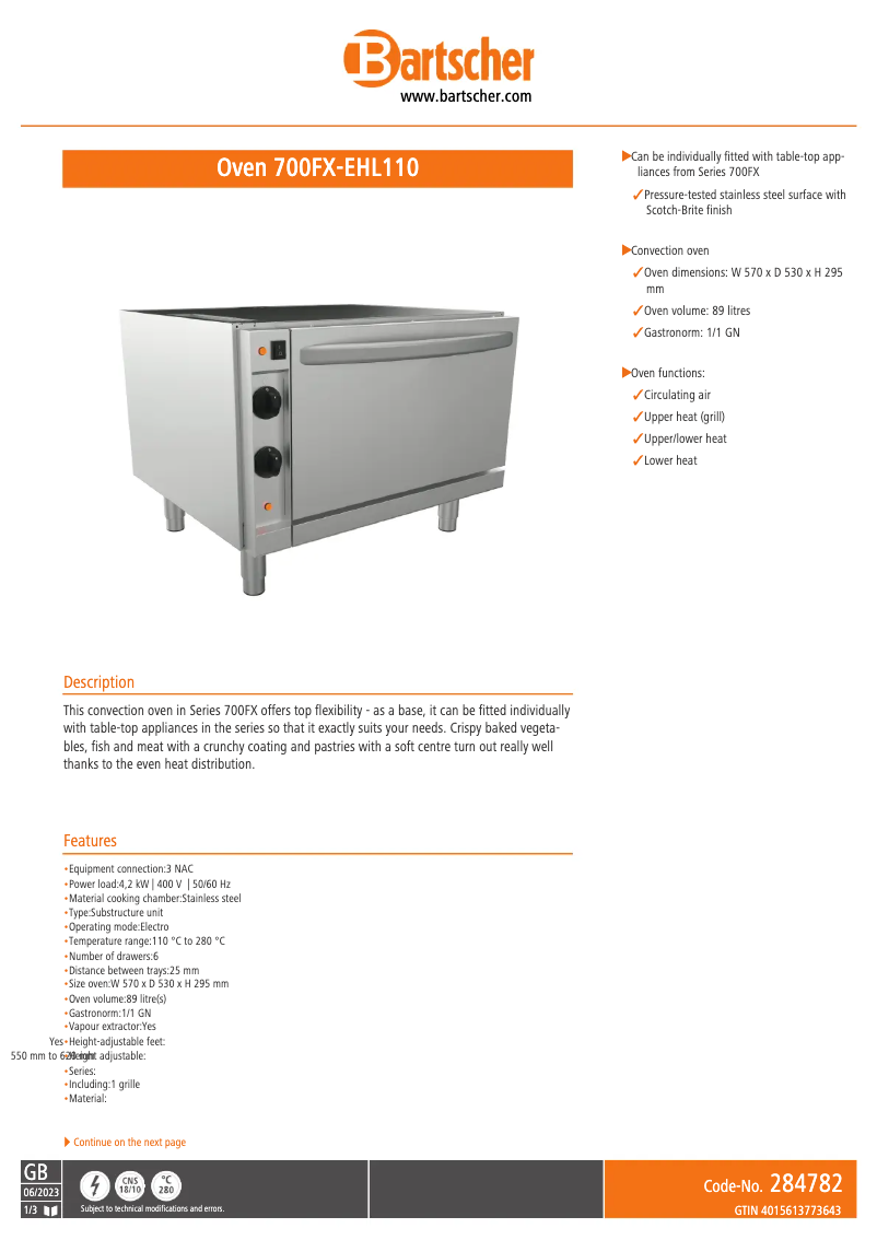 Image de la première page du manuel de l'appareil 700FX-EHL110