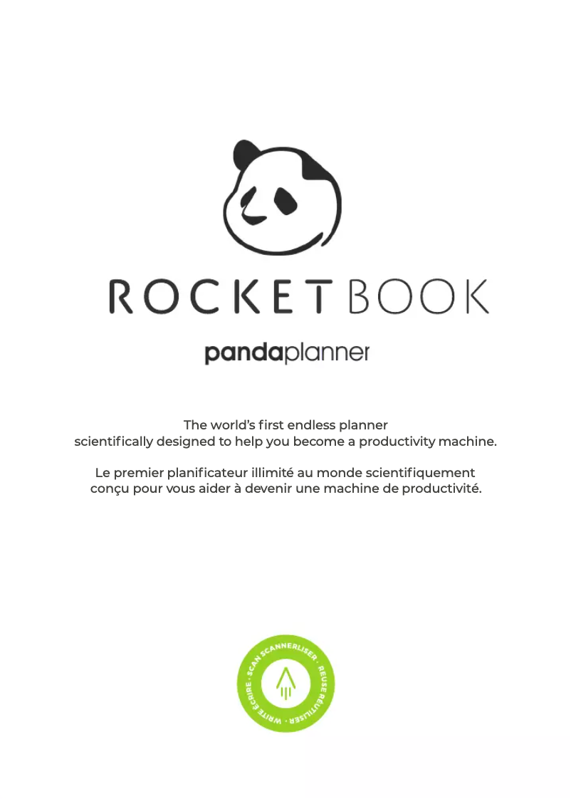 Página 1 del manual Manual de usuario Rocketbook Panda Planner Executive