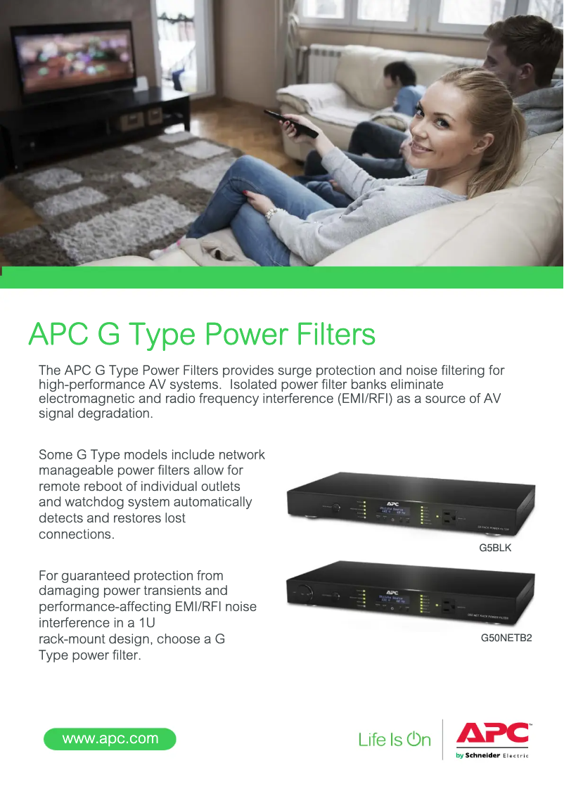 Page n°1 - Brochure APC G50NETB-20A2